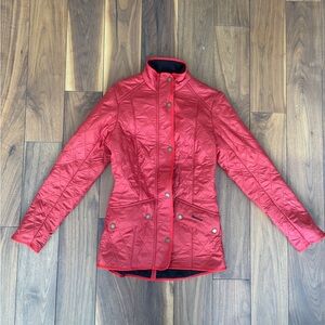 Women’s Soze S red quilted Barbour jacket